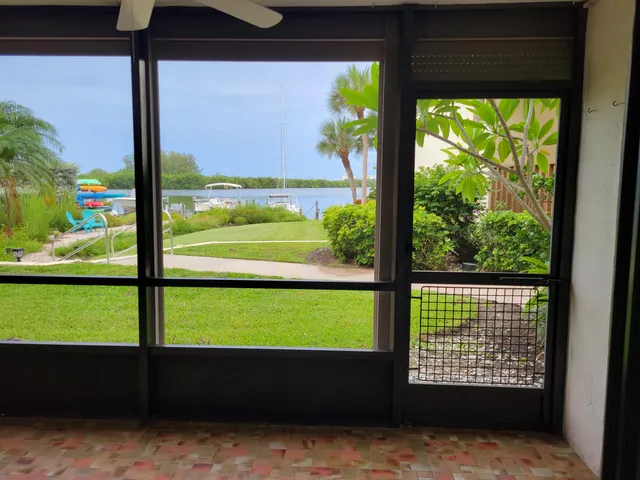 a view of an outdoor space and a window