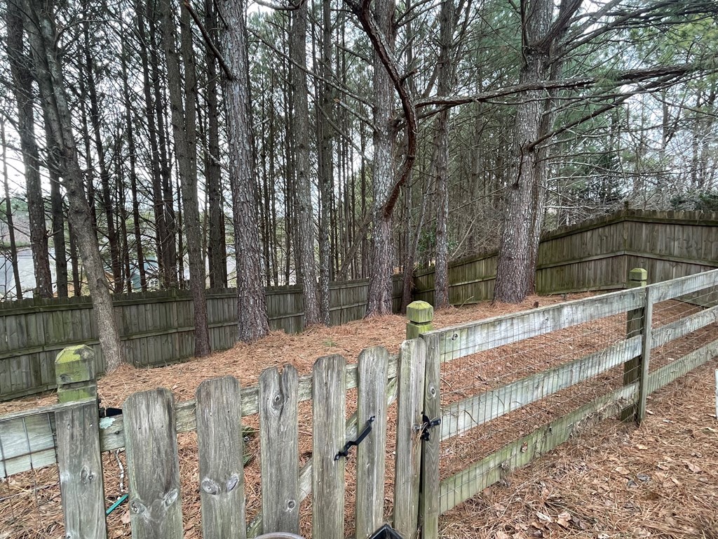 413 Arrowhead Trail Canton, GA 30114 - Photo 45 of 54 Rear yard dog run (or future garden space?)