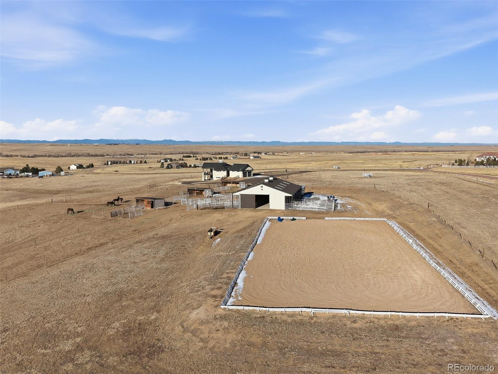 7600 Patrick Trail Elizabeth, CO 80107 - Photo 25 of 50 an aerial view of residential building and ocean