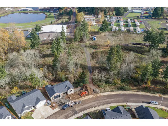 an aerial view of multiple house