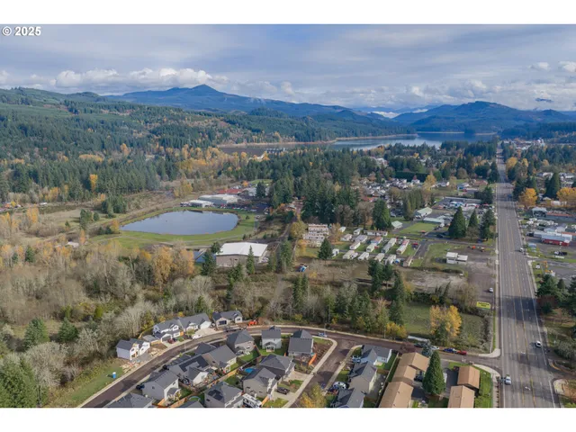 a view of a city from a lake