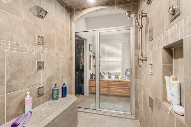 a view of a outdoor seating area with furniture