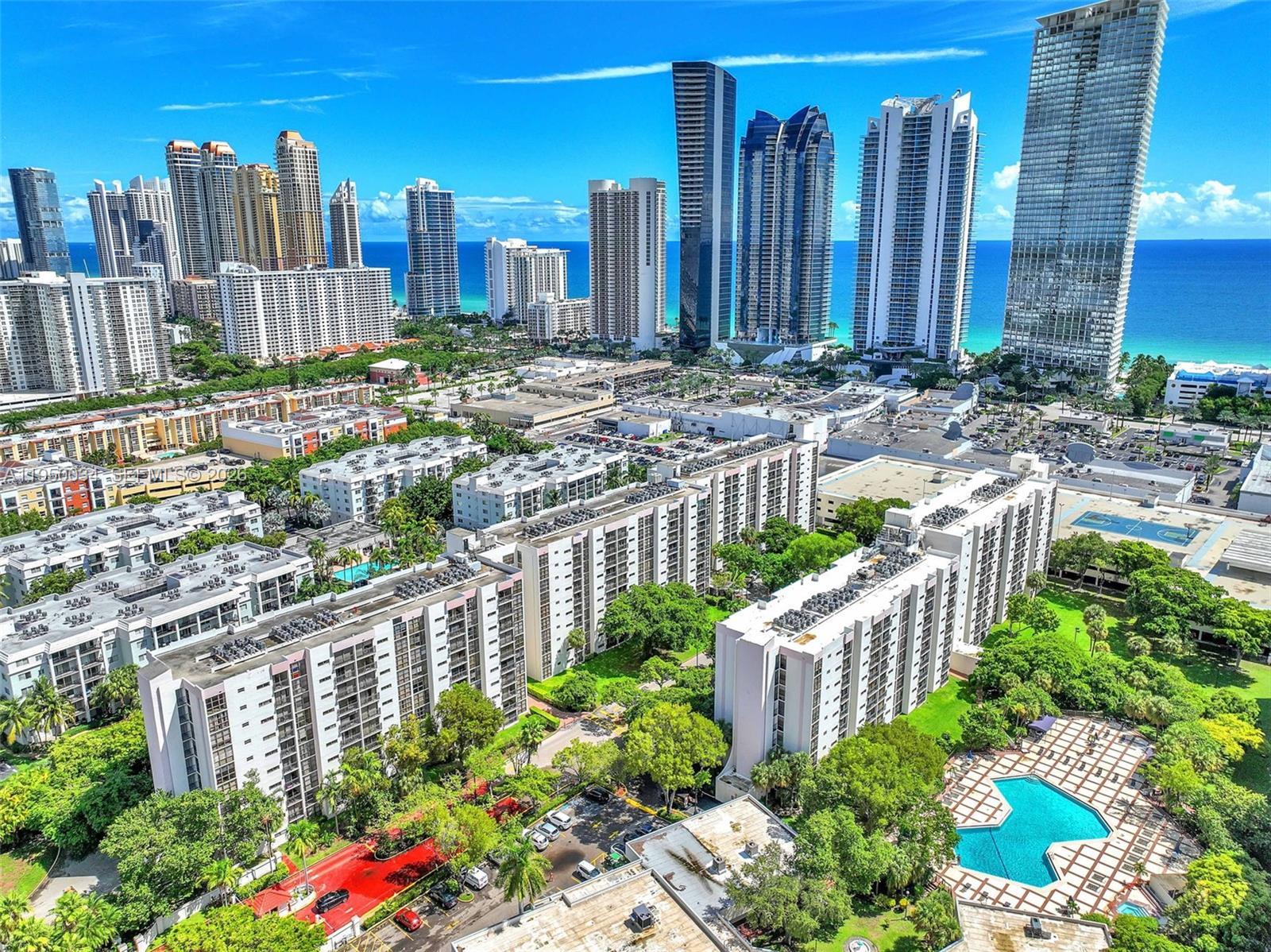 17021 North Bay Road, Unit 216 Sunny Isles Beach, FL 33160 - Photo 31 of 40 a view of a city with tall buildings