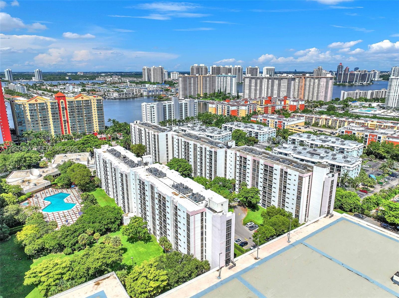 17021 North Bay Road, Unit 216 Sunny Isles Beach, FL 33160 - Photo 33 of 40 a view of a city from a balcony