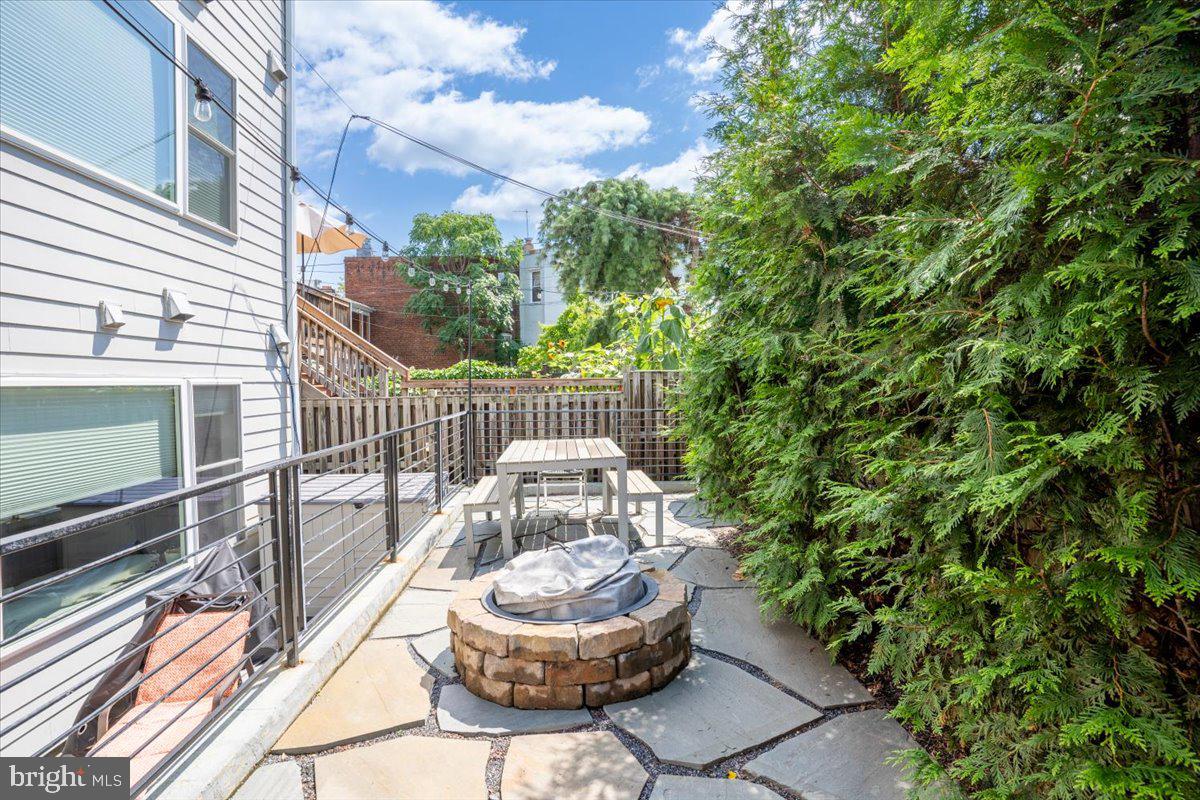 1121 G Street Northeast, Unit 3 Washington, DC 20002 - Photo 33 of 37 Downstairs, you'll access the firepit and gril;