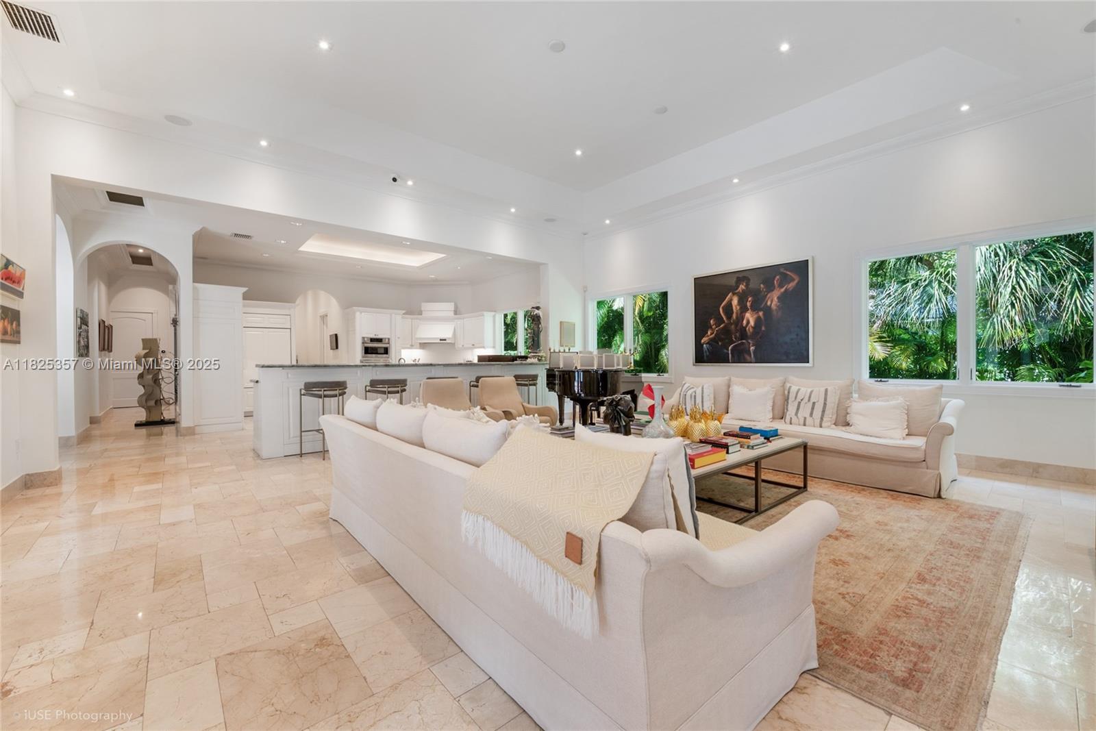 7405 Southwest 104th Street Pinecrest, FL 33156 - Photo 11 of 23 a living room with furniture and a large window