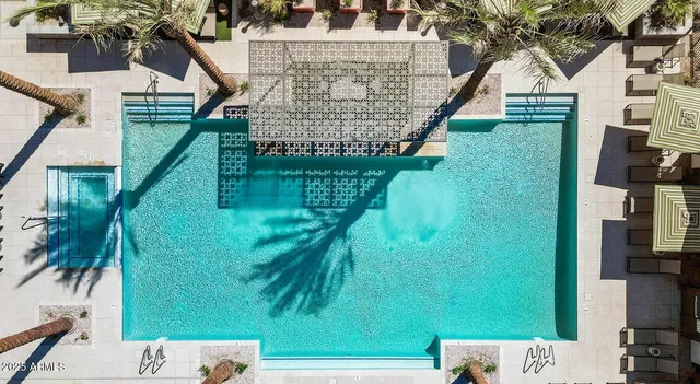 a view of outdoor space yard deck patio and swimming pool