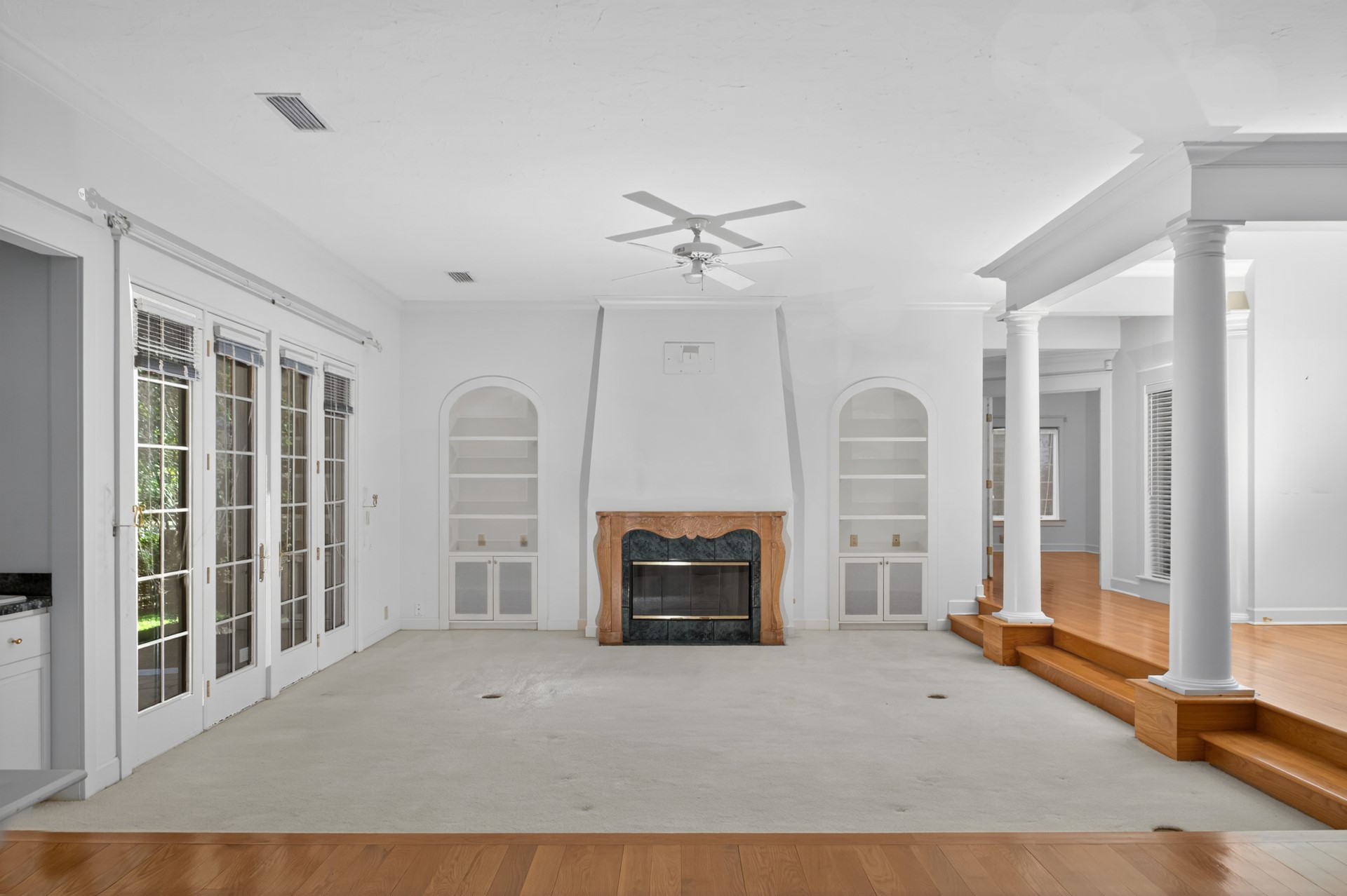 7 Hickory Lane Fernandina Beach, FL 32034 - Photo 4 of 42 a living room with furniture and a fireplace