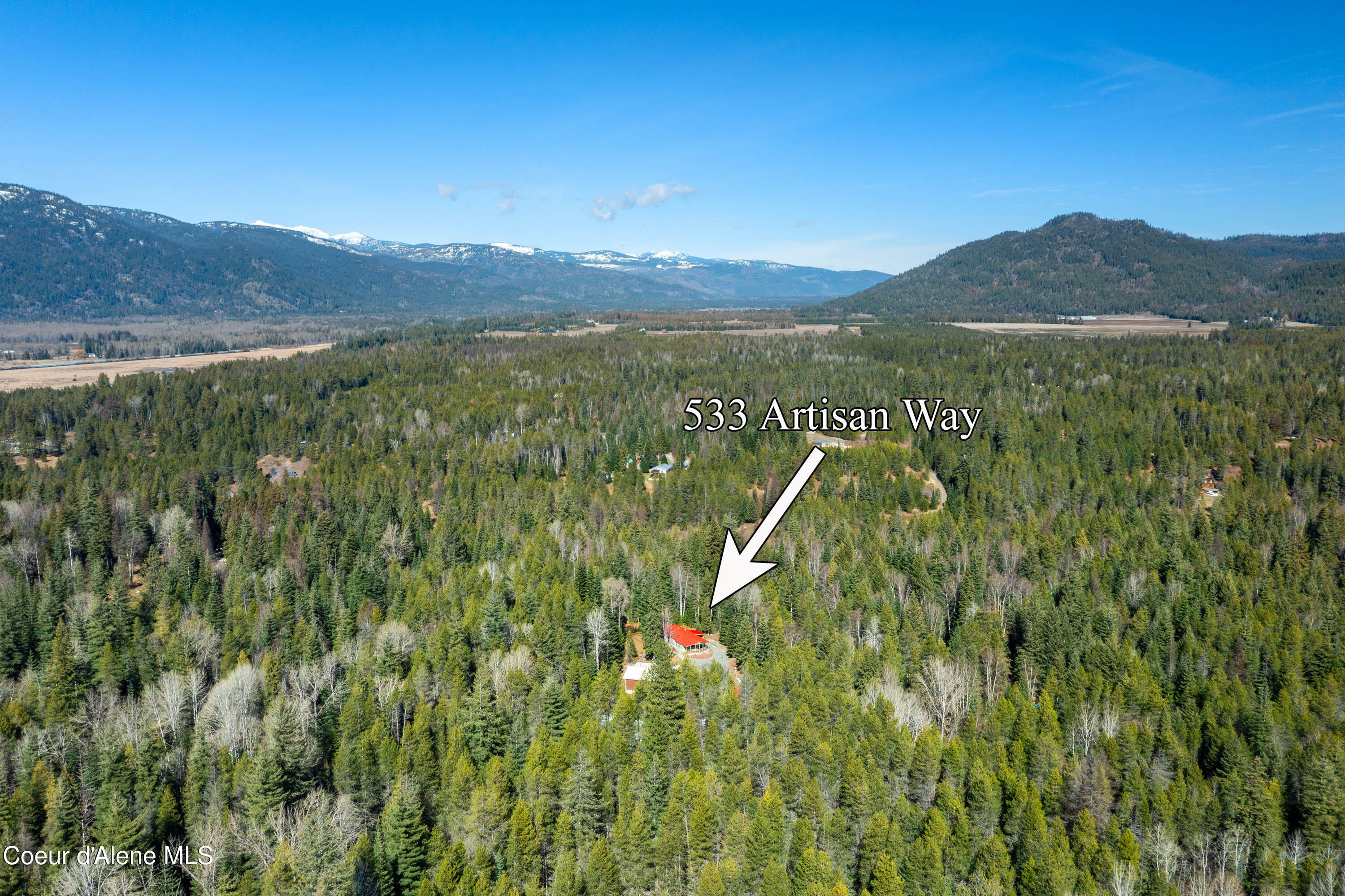 533 Artisan Way Sandpoint, ID 83864 - Photo 4 of 40 Aerial Looking North