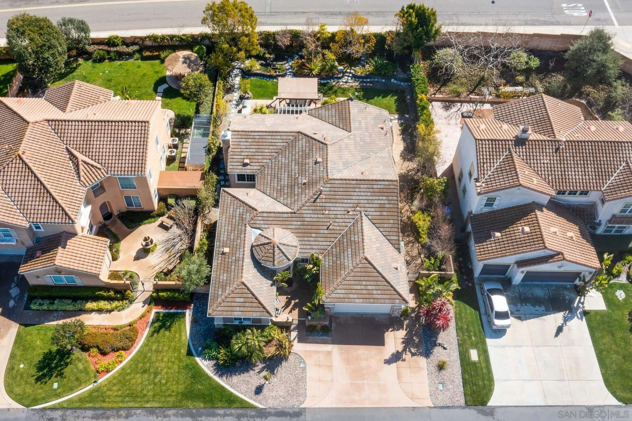 1104 Sagewood Drive Oceanside, CA 92056 - Photo 39 of 46 an aerial view of residential houses with outdoor space and parking
