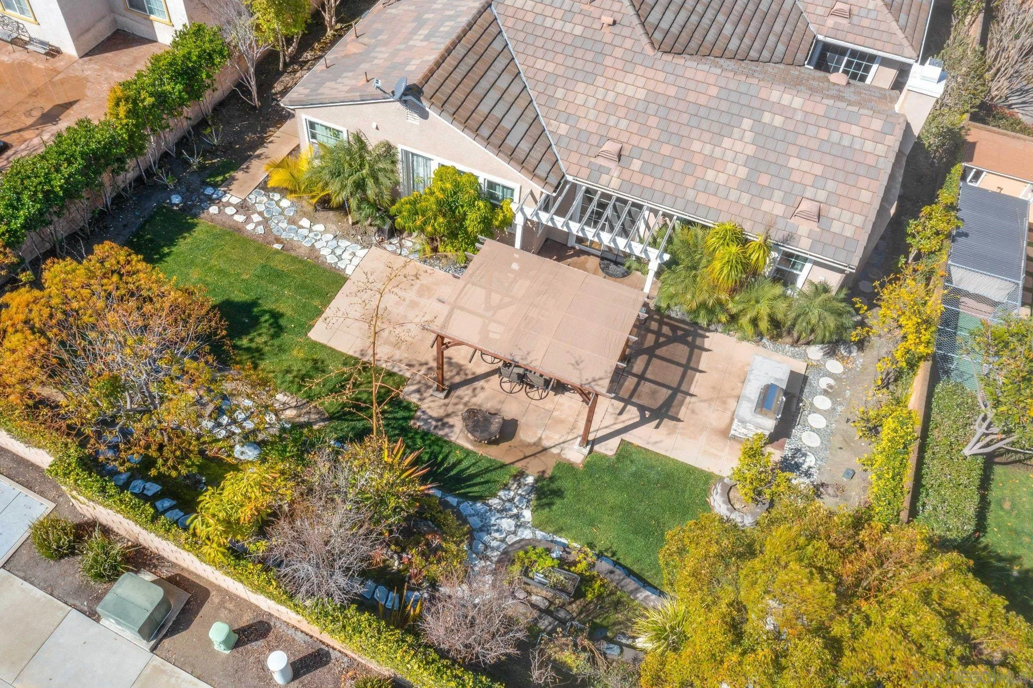1104 Sagewood Drive Oceanside, CA 92056 - Photo 43 of 46 a view of a yard with plants and wooden fence
