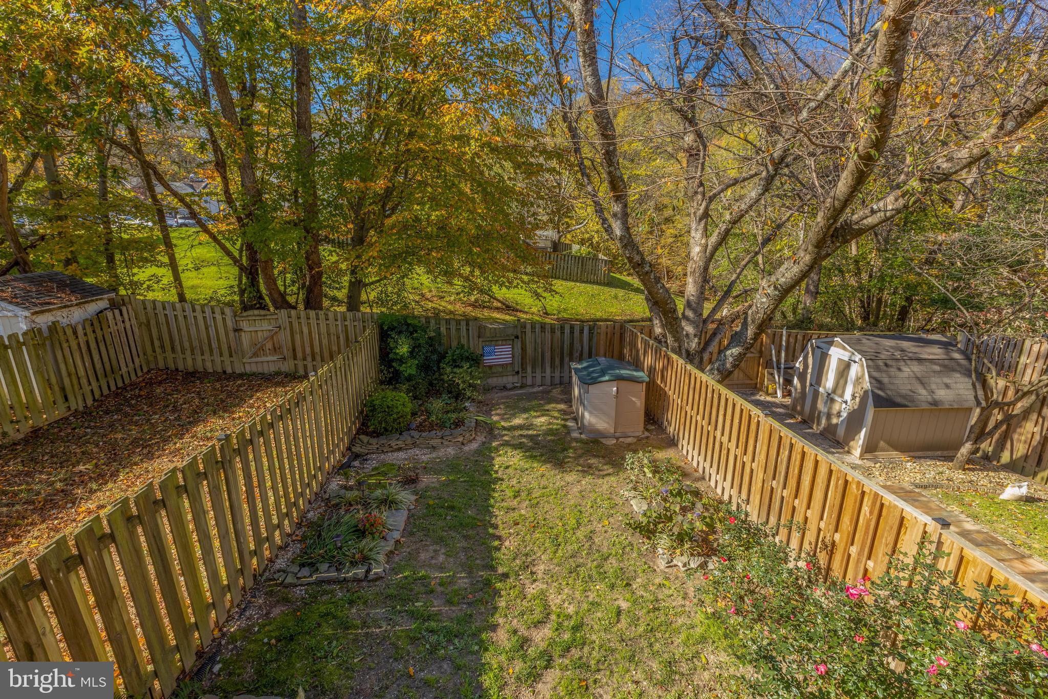 7940 Forest Path Way Springfield, VA 22153 - Photo 22 of 49 View of back yard from the deck