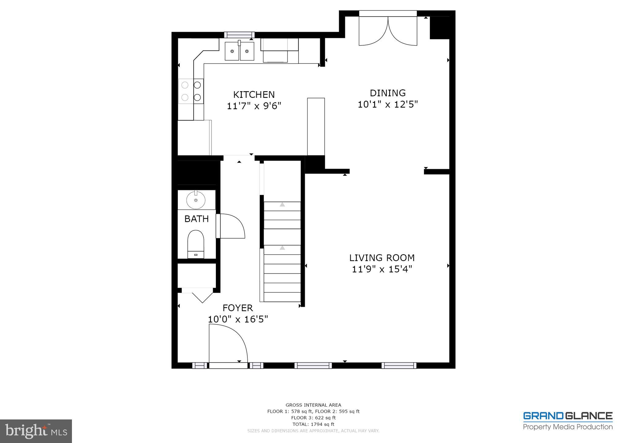 7940 Forest Path Way Springfield, VA 22153 - Photo 47 of 49 Main Floor Layout