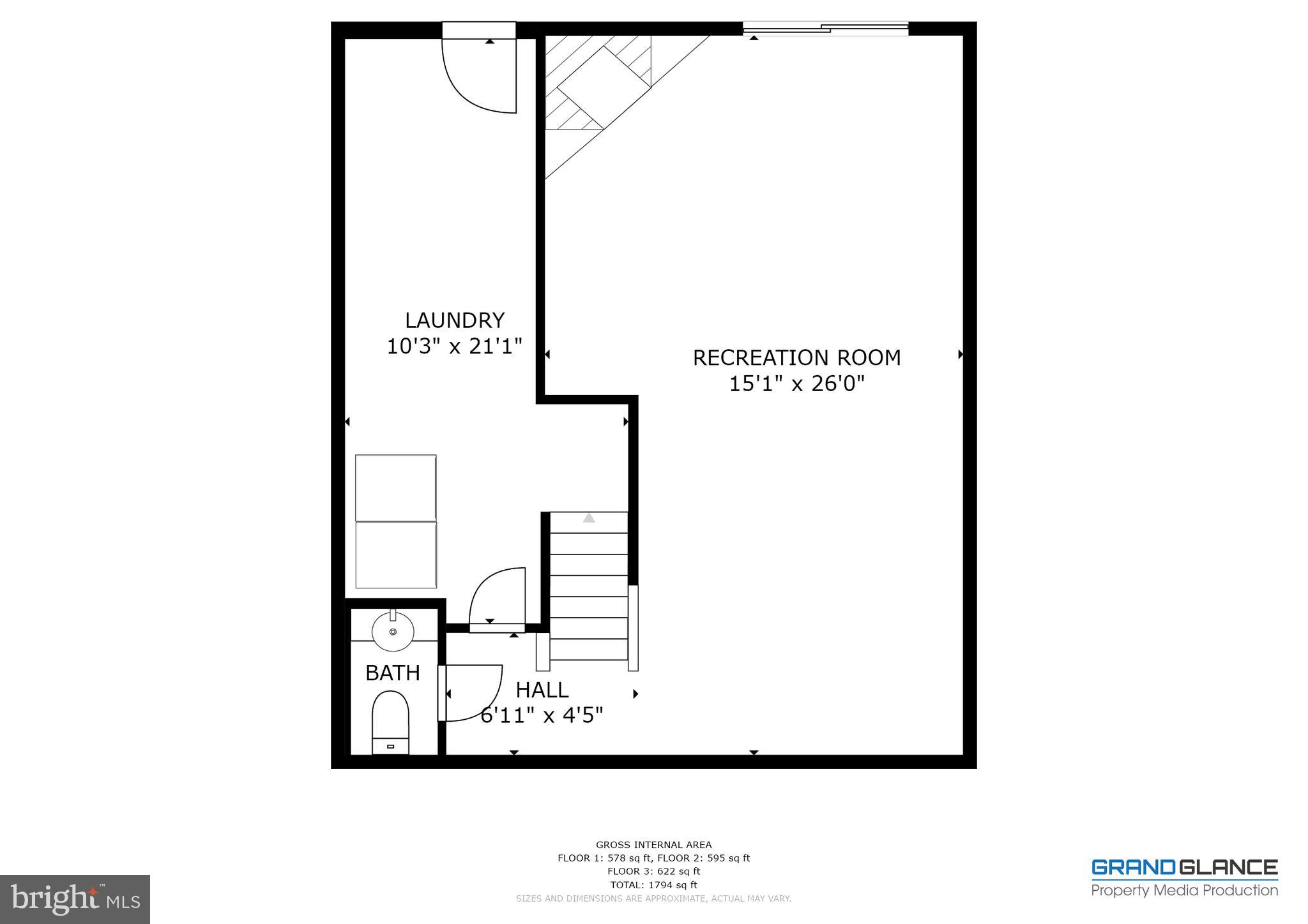 7940 Forest Path Way Springfield, VA 22153 - Photo 49 of 49 Lower Level Layout