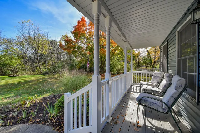 a view of a two chair in the roof deck