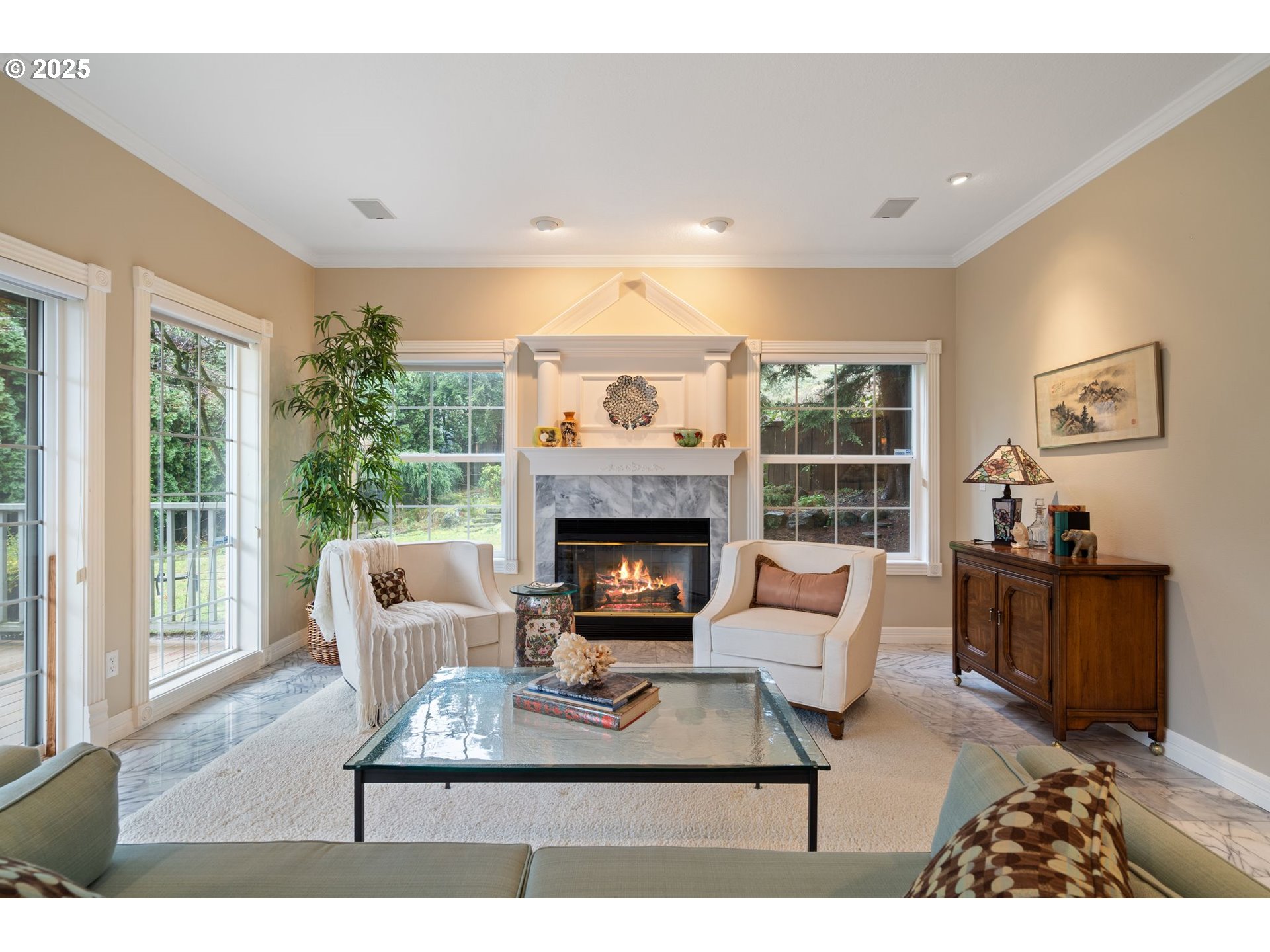 5150 Northwest Valley Court Camas, WA 98607 - Photo 11 of 48 a living room with furniture and a fireplace