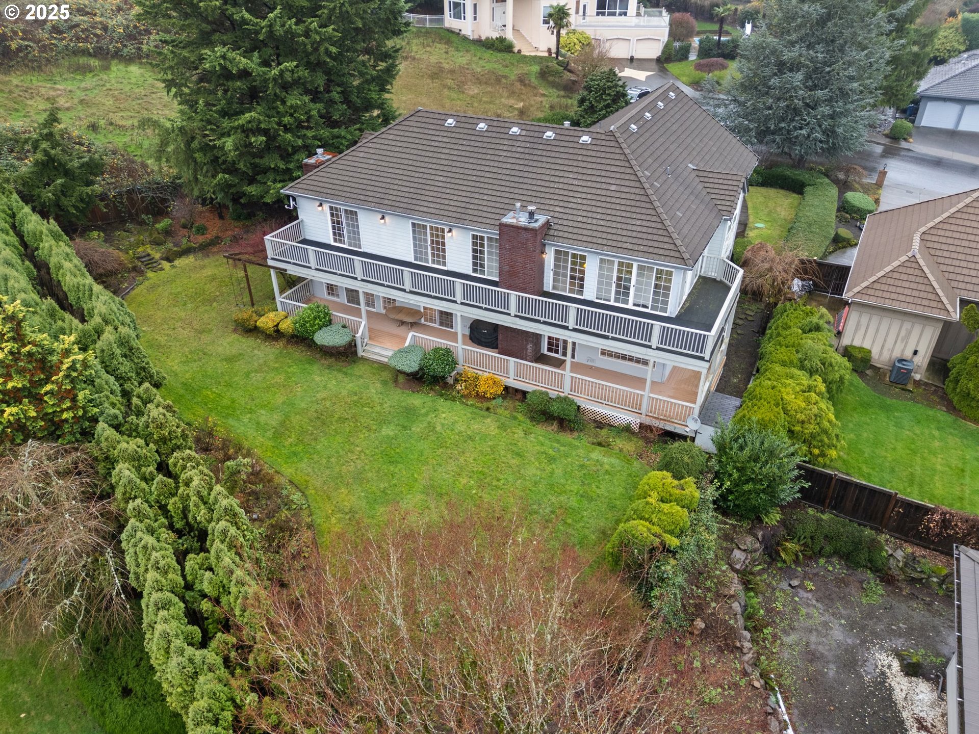5150 Northwest Valley Court Camas, WA 98607 - Photo 43 of 48 an aerial view of a house with a big yard