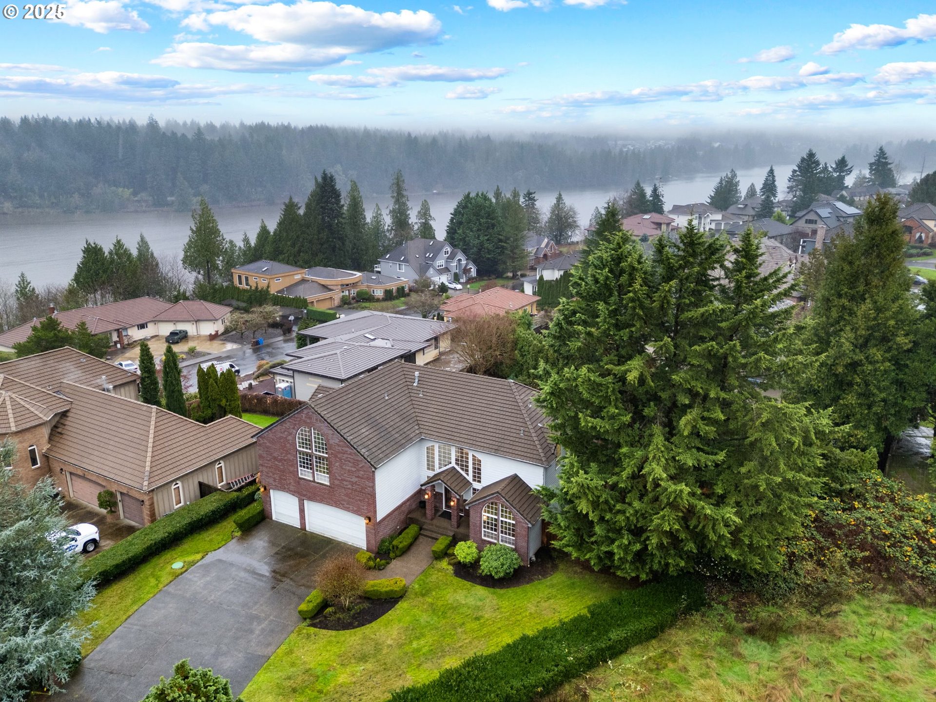 5150 Northwest Valley Court Camas, WA 98607 - Photo 45 of 48 an aerial view of a house with garden space and street view