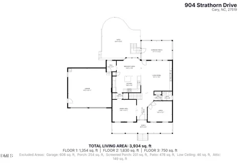 $1,100,000 | 904 Strathorn Drive, Cary, NC 27519