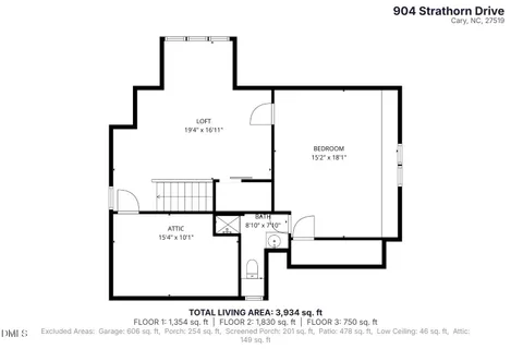 $1,100,000 | 904 Strathorn Drive, Cary, NC 27519