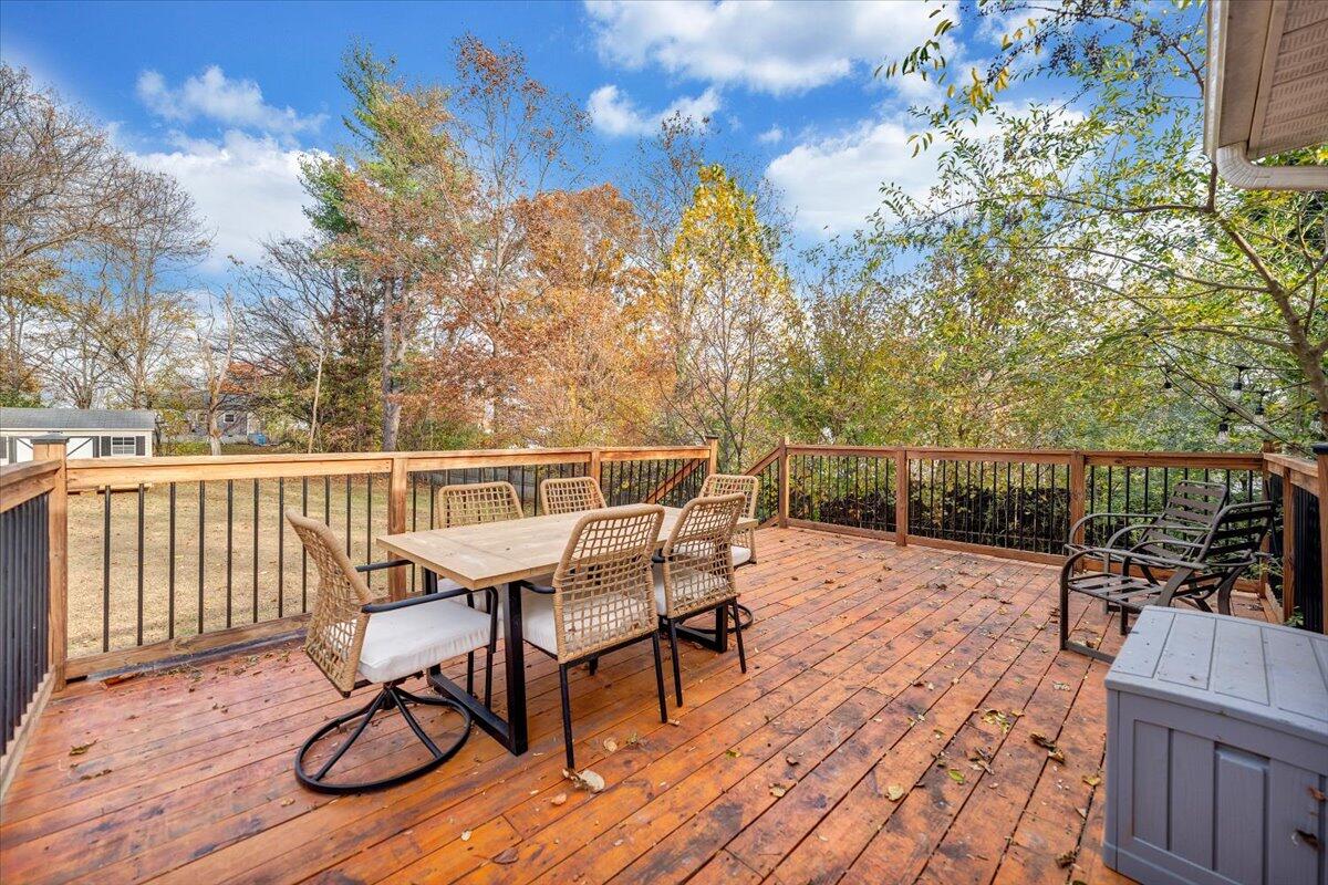 4915 Hildebrand Road Northwest Roanoke, VA 24012 - Photo 26 of 40 a view of a chairs on wooden deck