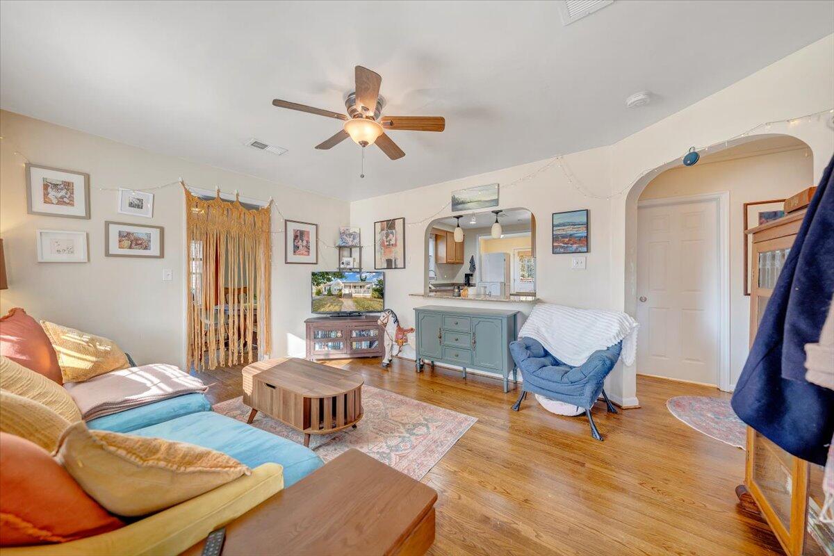 4915 Hildebrand Road Northwest Roanoke, VA 24012 - Photo 5 of 40 a living room with furniture and a wooden floor