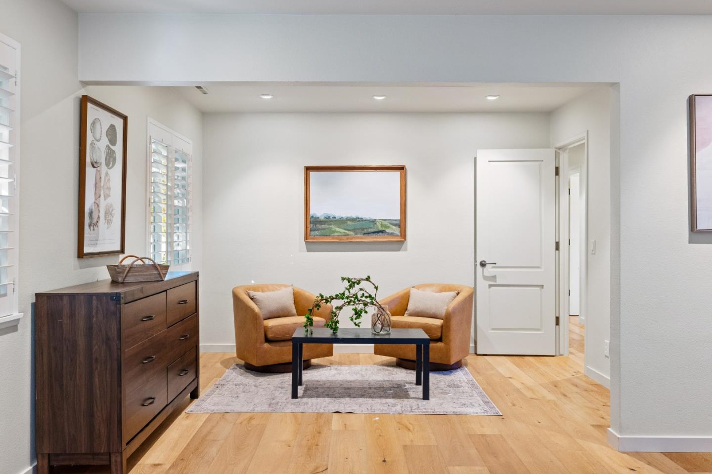 26571 Aspen Place Carmel, CA 93923 - Photo 5 of 46 a living room with furniture a lamp paintings and a window