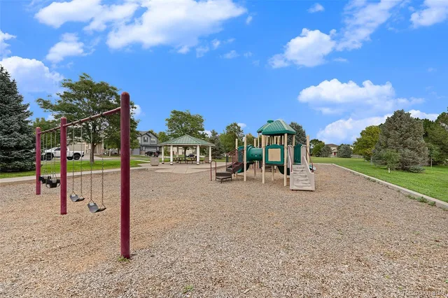 a view of outdoor space with seating