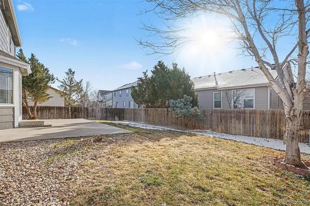 a backyard of a house