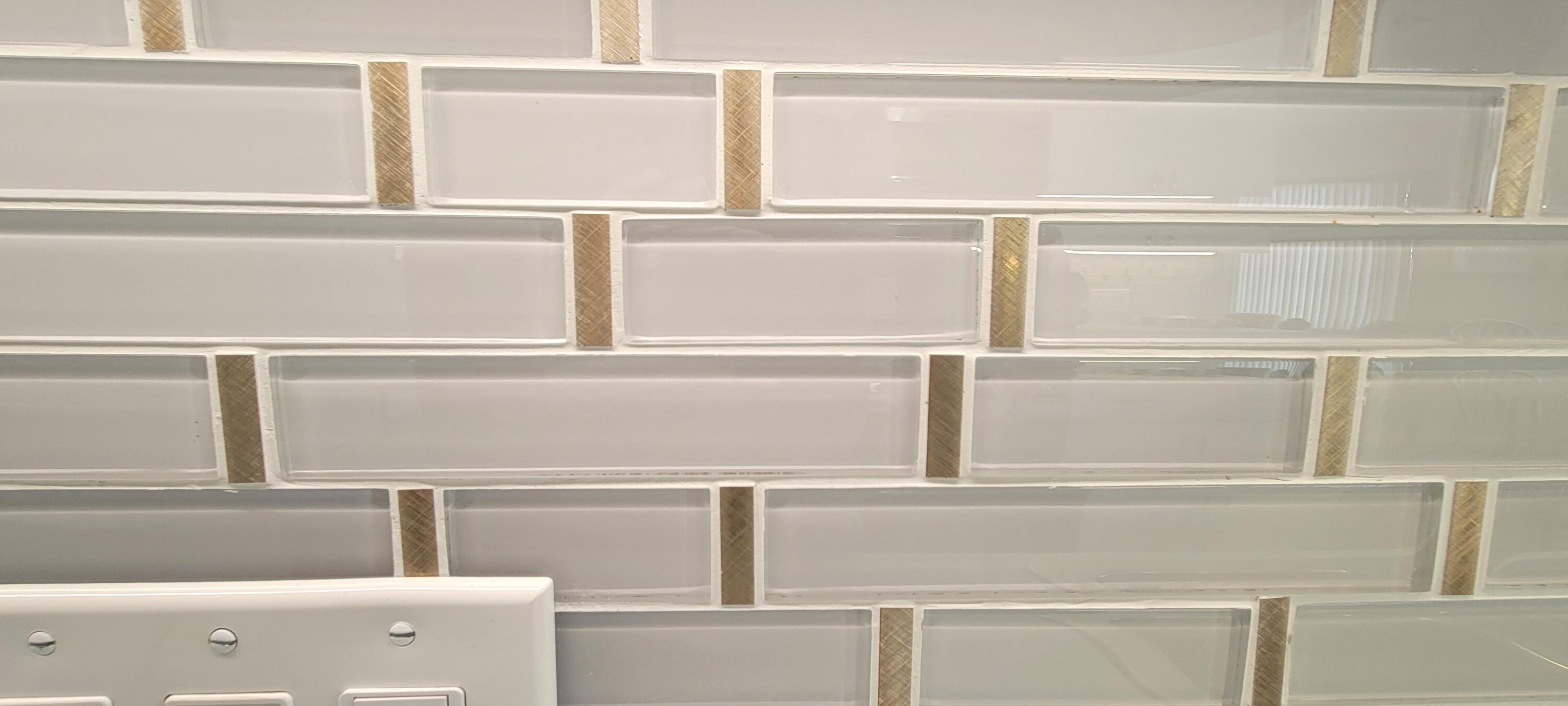 244 Standing Bear Cathedral City, CA 92234 - Photo 21 of 76 KITCHEN BACKSPLASH TILES WITH GOLD ACCEN