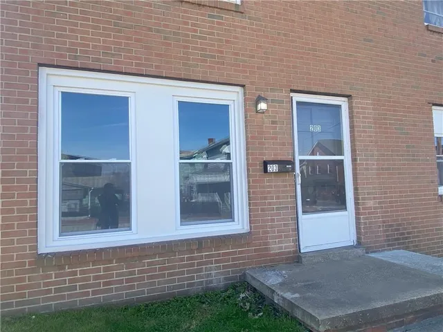 a view of front door of house