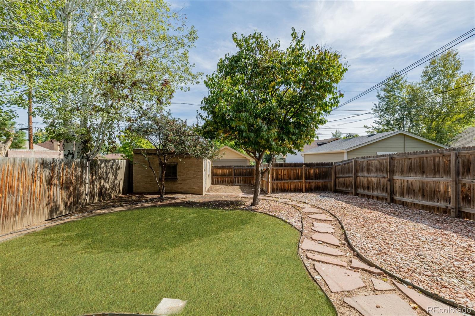 3534 Clay Street Denver, CO 80211 - Photo 43 of 50 a view of a backyard with a sitting area