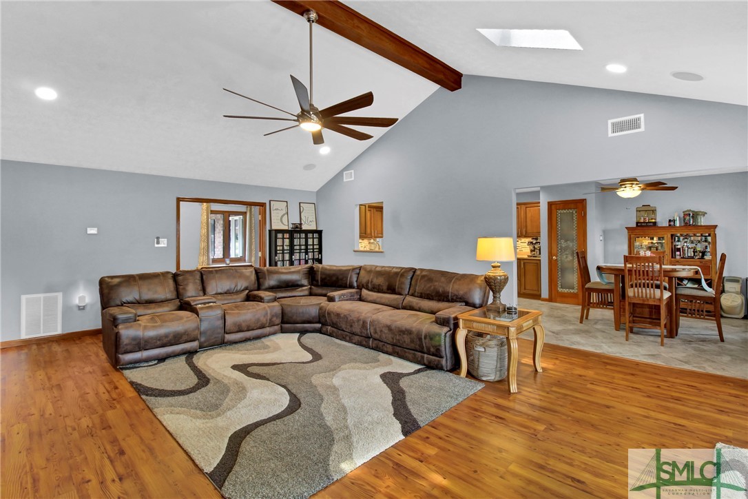 311 Merion Road Rincon, GA 31326 - Photo 3 of 45 Living room with vaulted ceilings