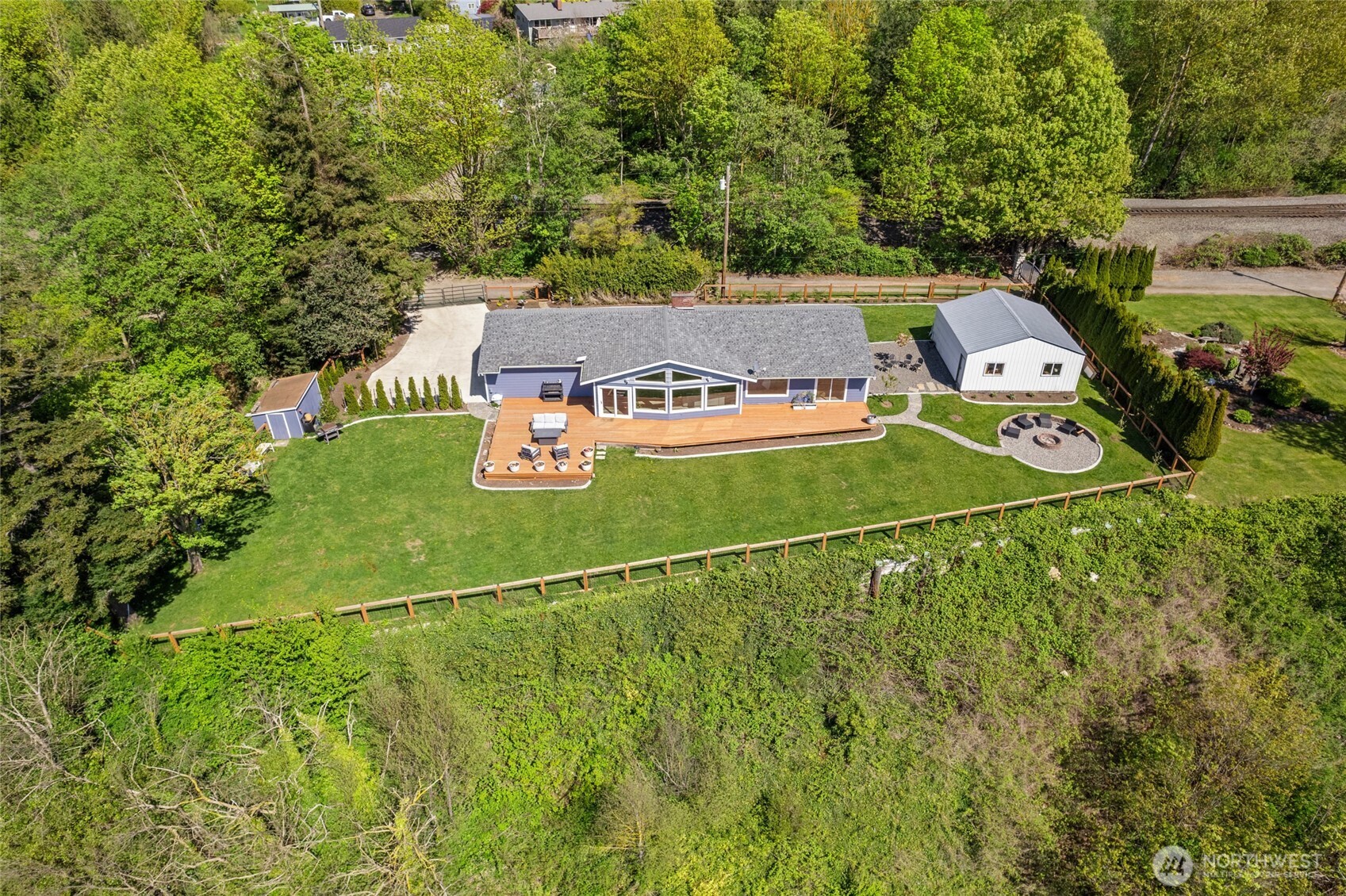3161 Locust Avenue Bellingham, WA 98225 - Photo 36 of 40 an aerial view of a house