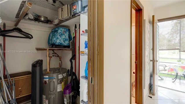 a view of storage and utility room