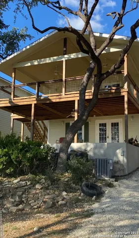 a view of a house with a patio