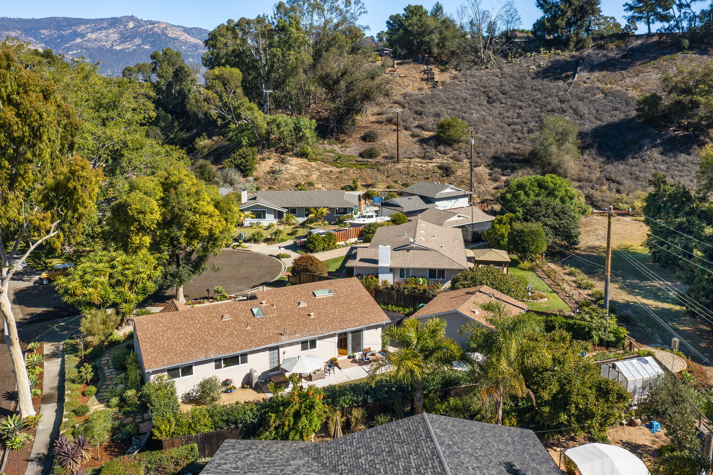 959 Barcelona Drive Santa Barbara, CA 93105 - Photo 5 of 24 an aerial view of multiple houses with yard