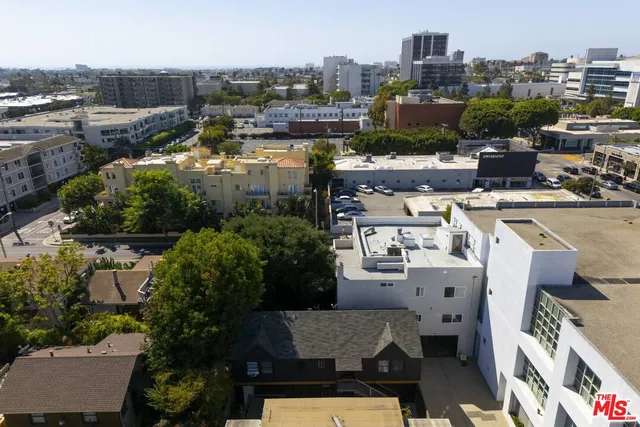 an aerial view of a city