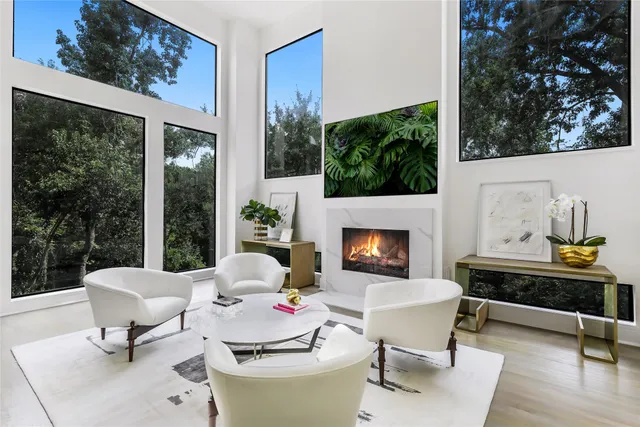 a bathroom with a bathtub sink and shower