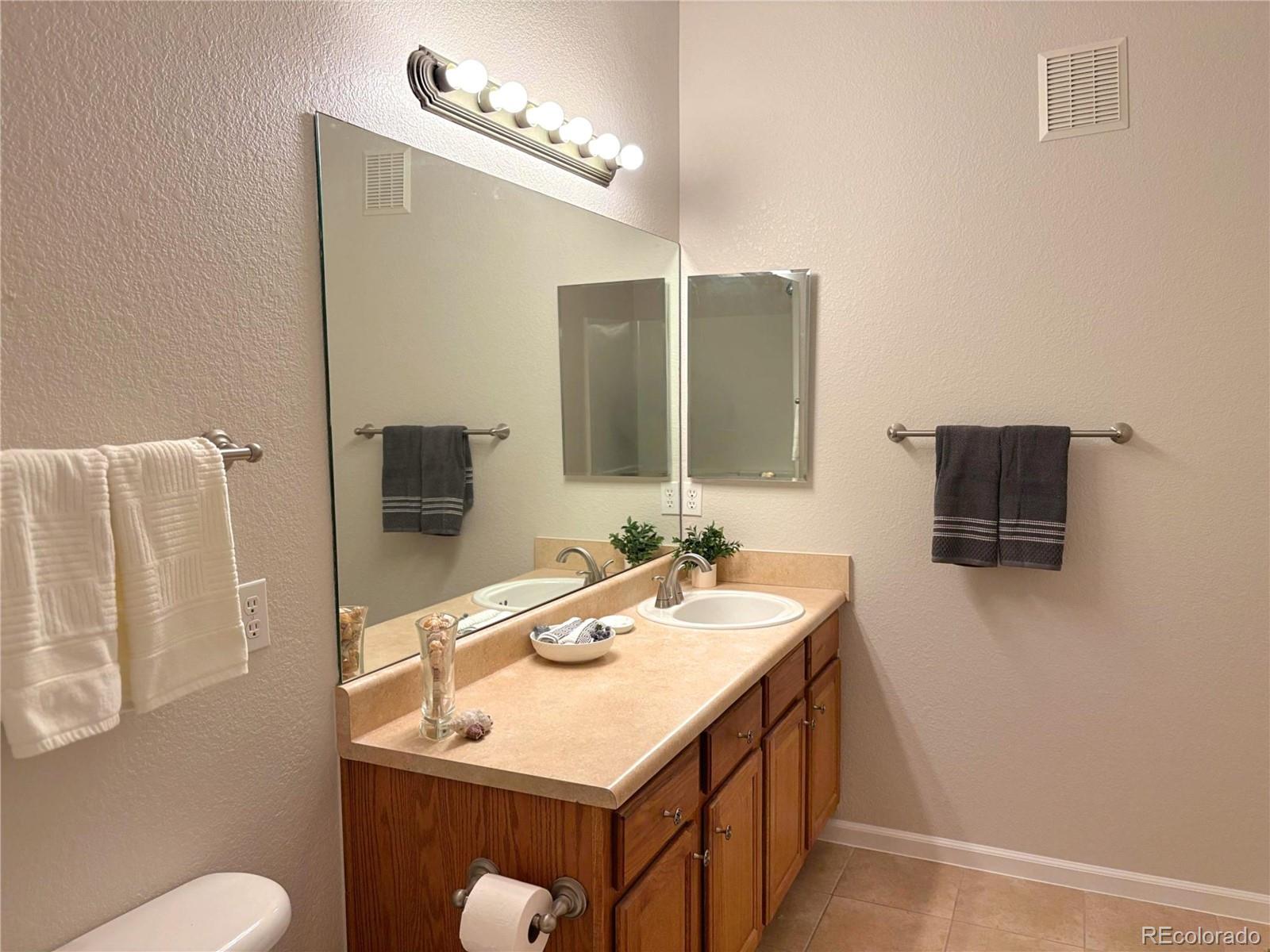 4608 Copeland Lane, Unit 101 Highlands Ranch, CO 80126 - Photo 14 of 16 a bathroom with a sink and a mirror