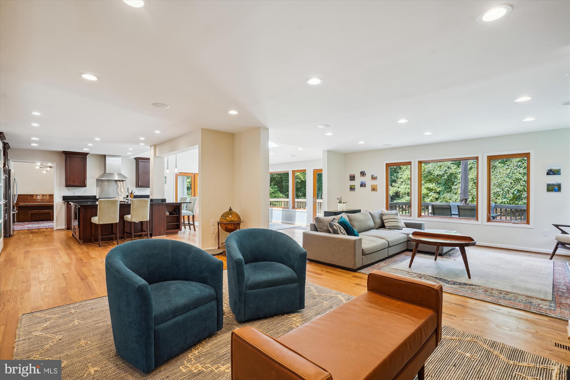 10408 Hunter Ridge Drive Oakton, VA 22124 - Photo 4 of 30 a living room with furniture kitchen view and a large window