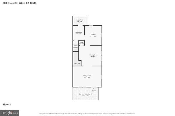 $285,000 | 308 East New Street, Lititz, PA 17543