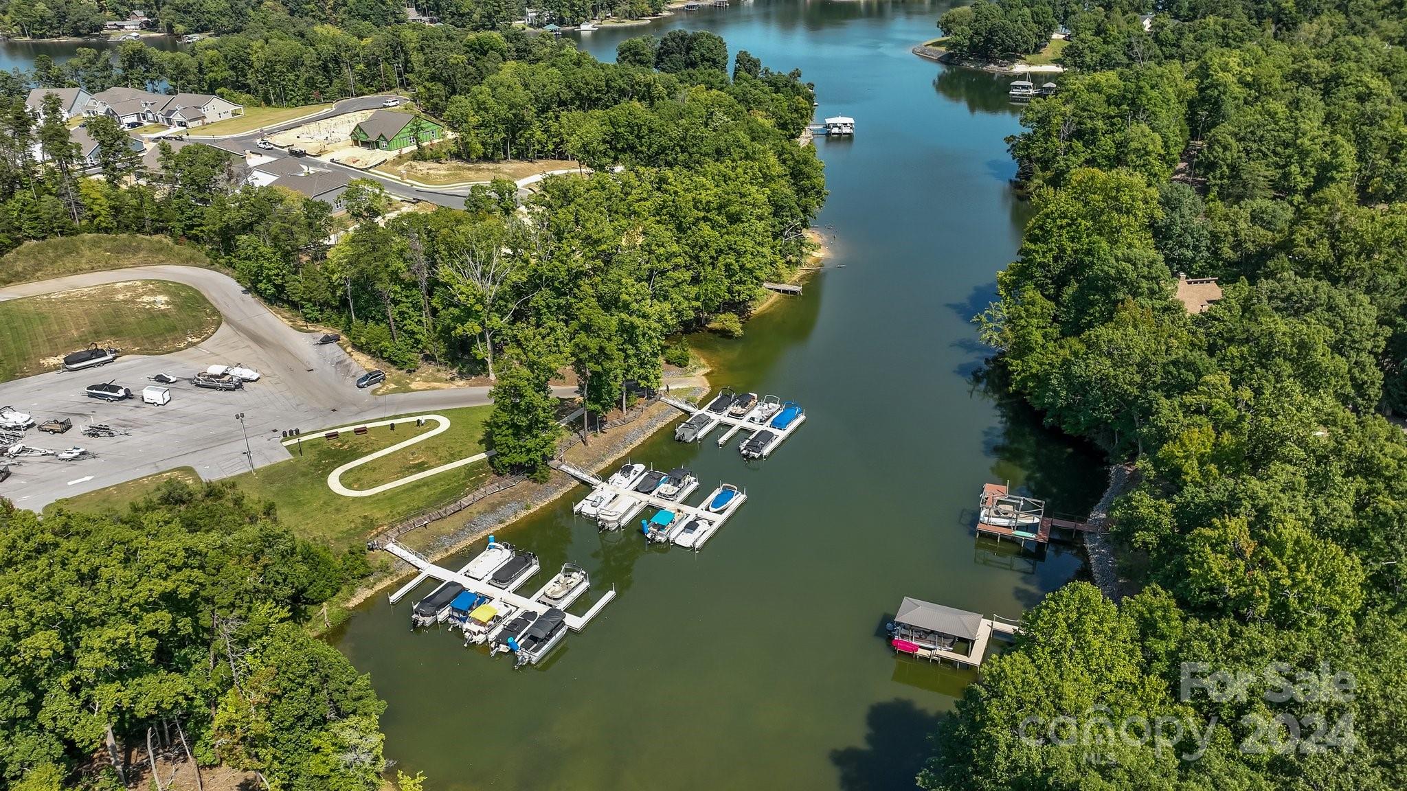 1152 Streamside Lane York, SC 29745 - Photo 46 of 47 an aerial view of a house with a lake view