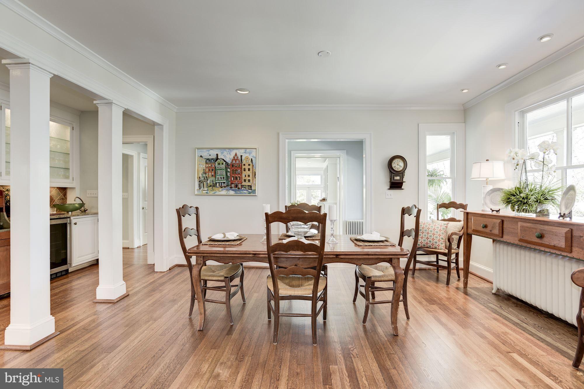 3807 Williams Lane Chevy Chase, MD 20815 - Photo 7 of 30 a view of a dining room with furniture and wooden floor