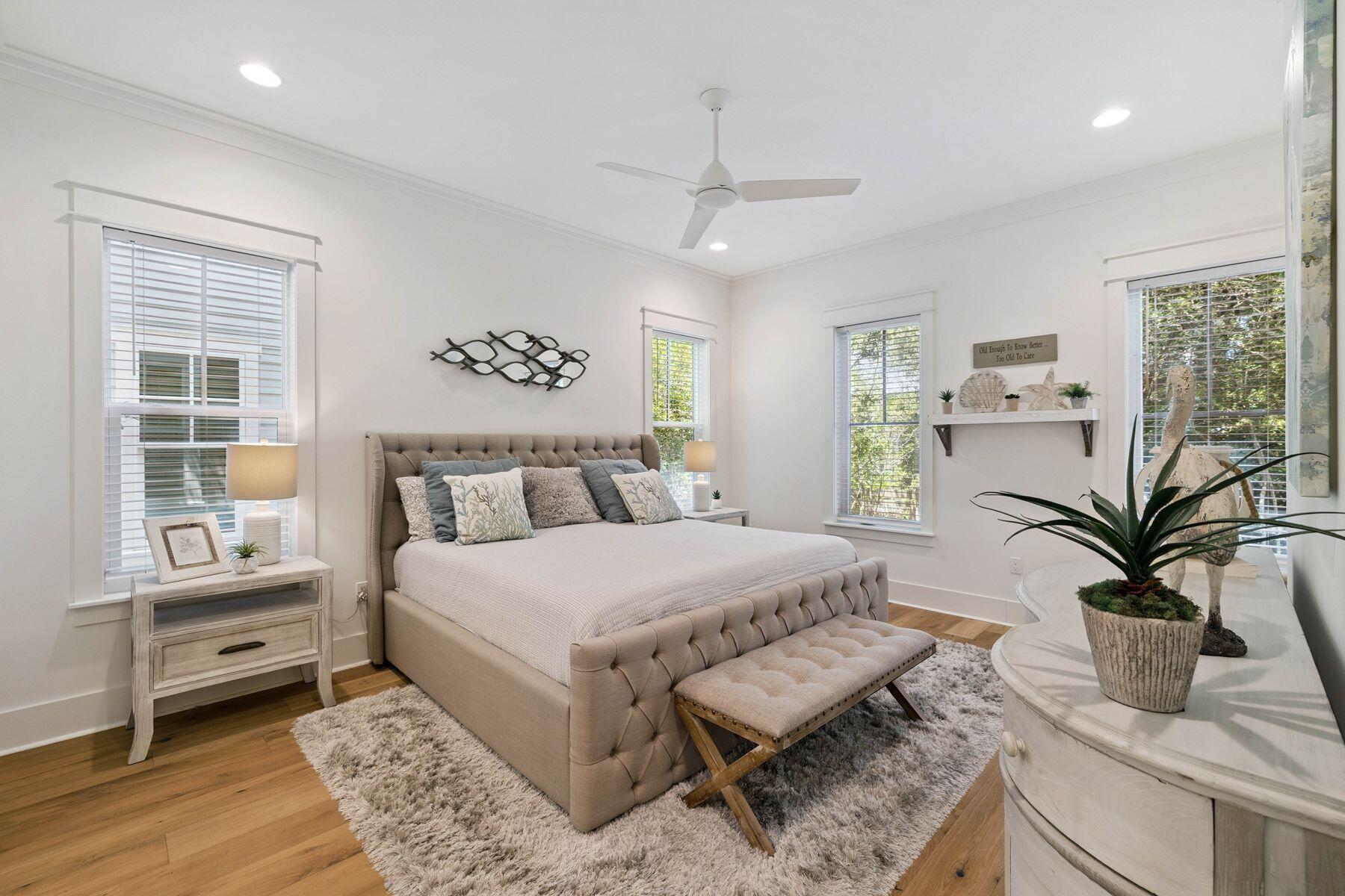 25 Pontchartrain North Santa Rosa Beach, FL 32459 - Photo 22 of 48 a bedroom with a large bed and a window