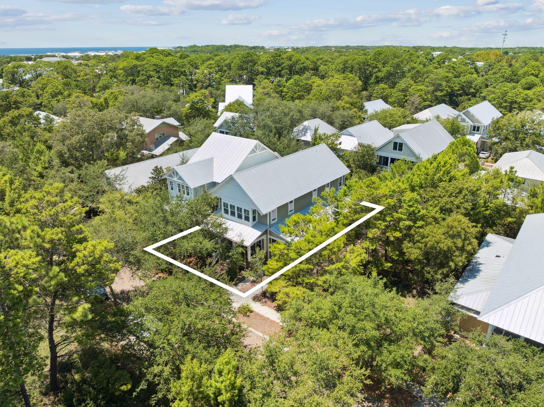 25 Pontchartrain North Santa Rosa Beach, FL 32459 - Photo 43 of 48 a aerial view of a house with pool