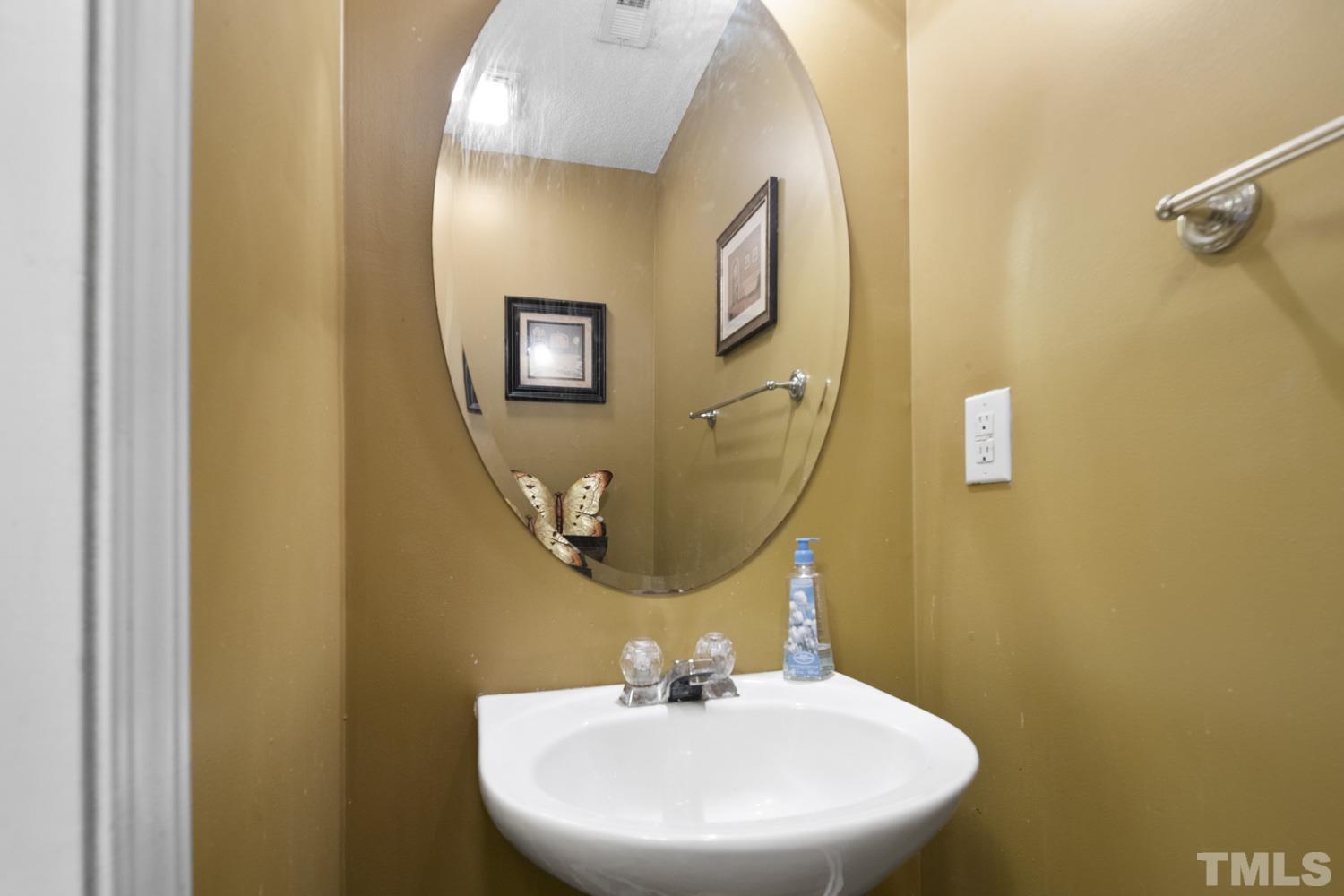 5904 Rivercliff Court Raleigh, NC 27610 - Photo 18 of 30 a bathroom with a sink and a mirror