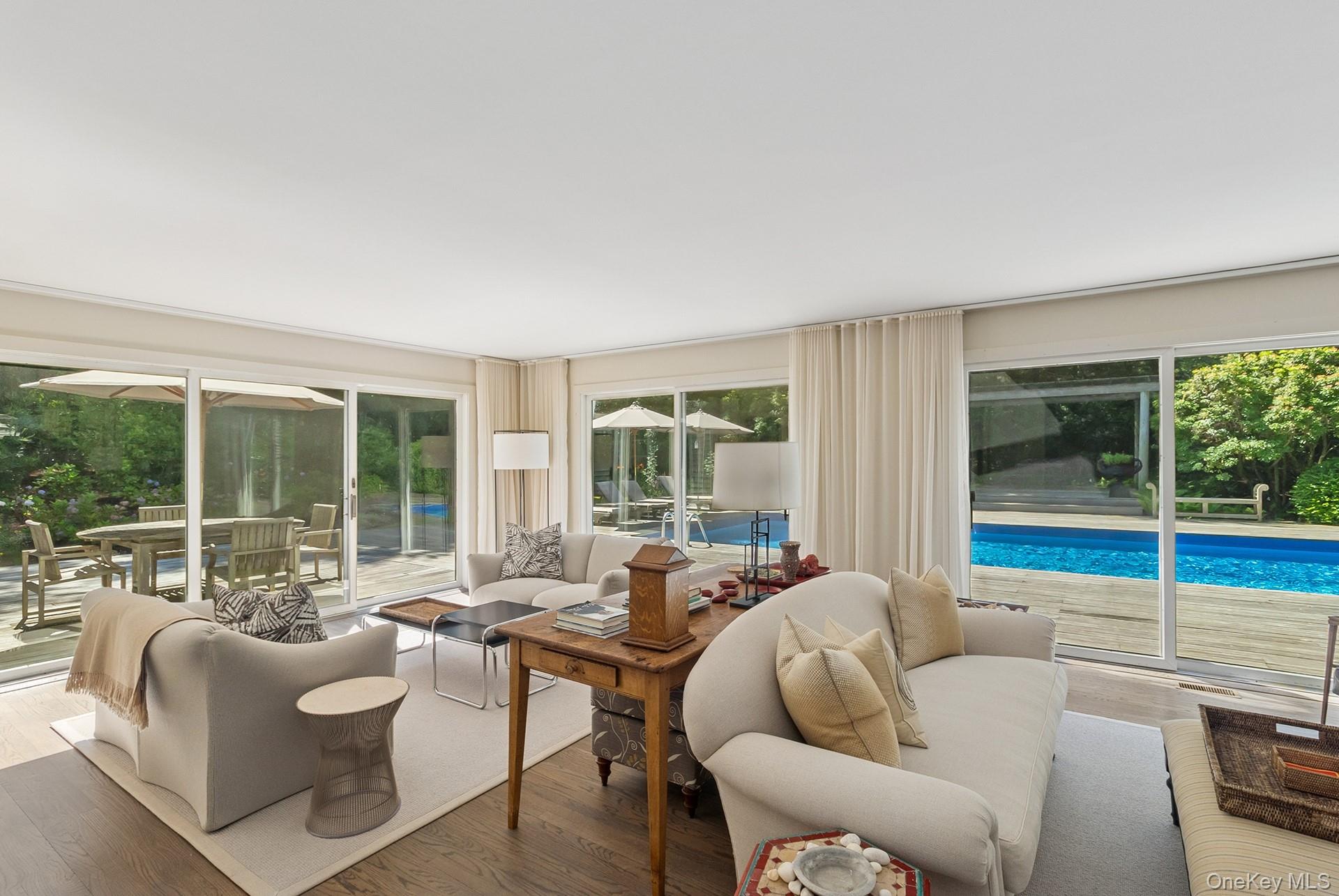 530 Hands Creek Road East Hampton, NY 11937 - Photo 14 of 47 Living area featuring wood finished floors