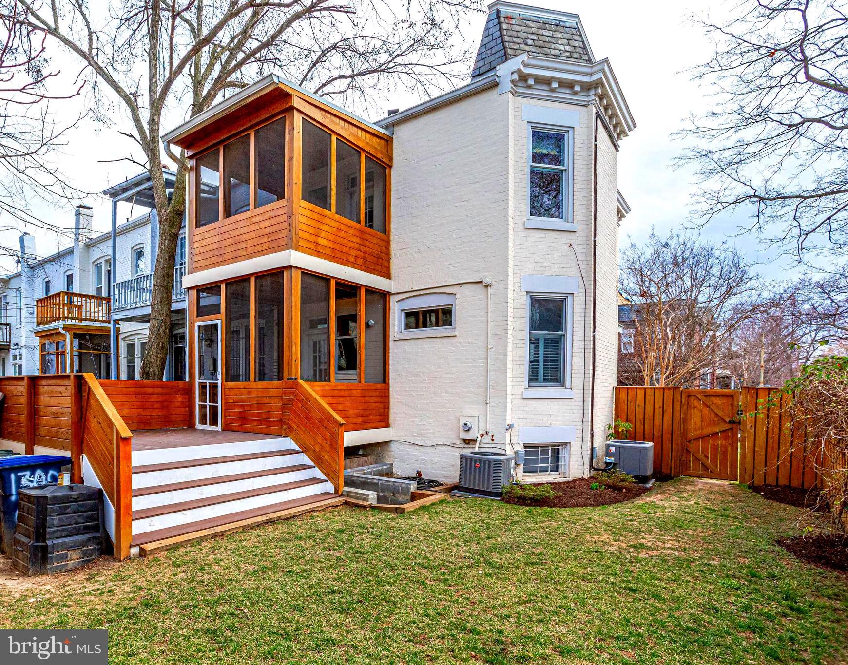 1300 C Street Northeast Washington, DC 20002 - Photo 55 of 62 2 screened porches, deck, yard-rear walk out