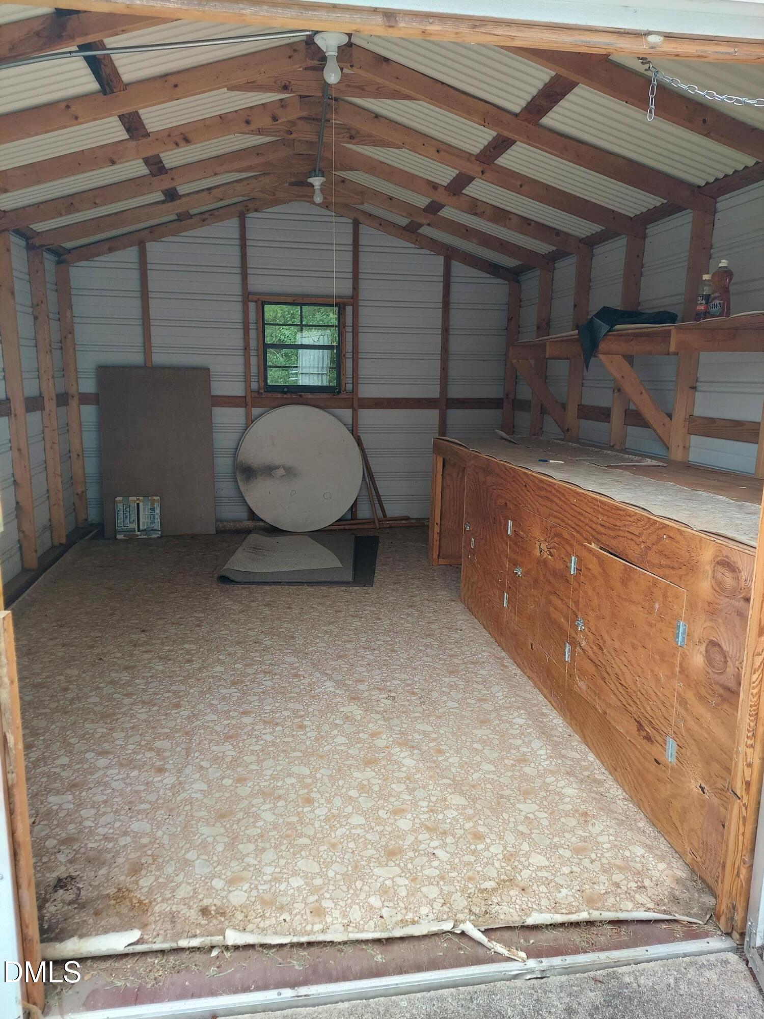 4105 Glendale Road Kenly, NC 27542 - Photo 15 of 19 Shed interior